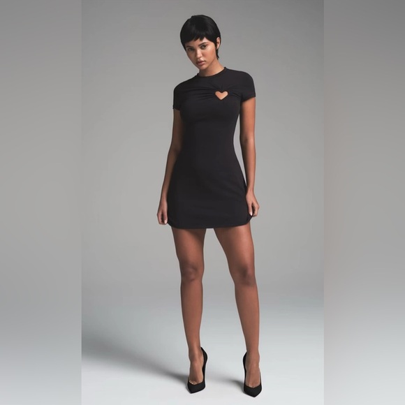 SKIMS Dresses & Skirts - LIMITED EDITION‎ - NWOT - Skims - Cotton Jersey Heart Cut Out Mini Dress